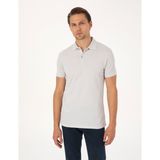 Pierre Cardin Erkek Açık Gri Slim Fit Basic Tişört 50325323-VR001 - XL