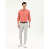 Pierre Cardin Erkek Açık Gri Slim Fit Kanvas Pantolon 50288511-VR001 - 40 - 32