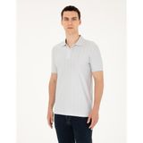 Pierre Cardin Erkek Açık Gri Slim Fit Tişört 50284327-VR001
