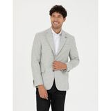 Pierre Cardin Erkek Açık Gri Yün Karışımlı Slim Fit Ceket 50273166-VR001