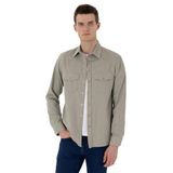 Pierre Cardin Erkek Açık Haki Gömlek Jean 50305630-VR183