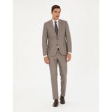 Pierre Cardin Erkek Açık Kahverengi Slim Fit Takım Elbise 50295825-VR002 - 4 Drop