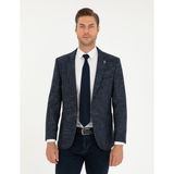 Pierre Cardin Erkek Açık Lacivert Yün Karışımlı Ex. Slim Fit Ceket 50291928-VR059 - 52 - 6 Drop