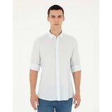 Pierre Cardin Erkek Açık Mavi Regular Fit Uzun Kollu Gömlek 50286086-VR095 - Buz Mavisi - 2XL