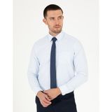 Pierre Cardin Erkek Açık Mavi Regular Fit Uzun Kollu Klasik Gömlek 50268193-VR003