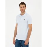 Pierre Cardin Erkek Açık Mavi Slim Fit %100 Pamuk Polo Yaka Basic Tişört 50291625-VR095 - Buz Mavisi