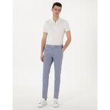 Pierre Cardin Erkek Açık Mavi Slim Fit Beli Lastikli Kanvas Pantolon 50308080-VR003 - 32