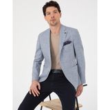 Pierre Cardin Erkek Açık Mavi Slim Fit Keten Karışımlı Ceket 50319613-VR003 - 48 - 6 Drop