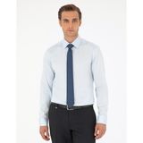 Pierre Cardin Erkek Açık Mavi Slim Fit Uzun Kollu Basic Gömlek 50292520-VR003 - 2XL