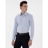 Pierre Cardin Erkek Açık Mavi Slim Fit Uzun Kollu Basic Gömlek 50300837-VR003