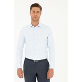 Pierre Cardin Erkek Açık Mavi Slim Fit Uzun Kollu Gömlek 50282965-VR003