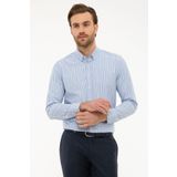 Pierre Cardin Erkek Açık Mavi Slim Fit Uzun Kollu Gömlek