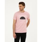 Pierre Cardin Erkek Açık Pembe Slim Fit Tişört 50285390-VR078