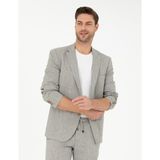 Pierre Cardin Erkek Açık Yeşil Ex. Slim Fit Keten Karışımlı Ceket 50284935-VR092 - 6 Drop - 46