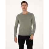 Pierre Cardin Erkek Ada Çayı Slim Fit Bisiklet Yaka Basic Triko Kazak 50315509-VR255 - 2XL
