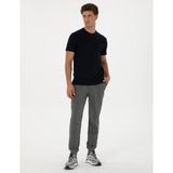 Pierre Cardin Erkek Antrasit Melanj Slim Fit 3 İplik Paçası Lastikli Eşofman Altı 50317676-VR081 - 2XL