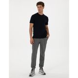 Pierre Cardin Erkek Antrasit Melanj Slim Fit 3 Iplik Paçası Lastikli Eşofman Altı 50317676-VR081 - 3XL
