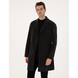 Pierre Cardin Erkek Antrasit Regular Fit Kaşe Kaban 50315759-VR006
