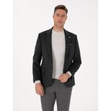 Pierre Cardin Erkek Antrasit Slim Fit Ceket 50311398-VR006 - 6 Drop - 48