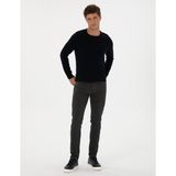 Pierre Cardin Erkek Antrasit Slim Fit Kanvas Pantolon 50310857-VR006 - 32 - 34