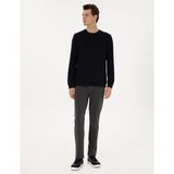 Pierre Cardin Erkek Antrasit Slim Fit Nervürlü Düz Paça Eşofman Altı 50317659-VR006