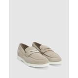 Pierre Cardin Erkek Bej Bant Detaylı %100 Deri Süet Loafer Ayakkabı 50327088-VR011