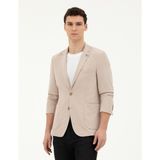 Pierre Cardin Erkek Bej Esnek Fit Blazer Ceket 50287775-VR011 - 52 - 6 Drop