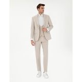 Pierre Cardin Erkek Bej Ex. Slim Fit Yelekli Smokin 50306221-VR011 - 48
