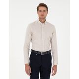 Pierre Cardin Erkek Bej Gömlek Desenli 50292457-vr011
