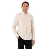 Pierre Cardin Erkek Bej Gömlek Desenli 50306996-VR011