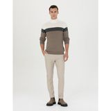 Pierre Cardin Erkek Bej Slim Fit Bağcıklı Kanvas Pantolon 50278467-VR011 - 42