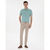 Pierre Cardin Erkek Bej Slim Fit Bağcıklı Kanvas Pantolon 50305260-VR011