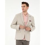 Pierre Cardin Erkek Bej Slim Fit Ceket 50303389-VR011 - 6 Drop - 54