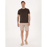 Pierre Cardin Erkek Bej Slim Fit Dokuma Şort 50308132-VR011 - 33