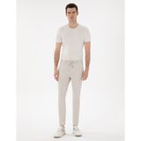 Pierre Cardin Erkek Bej Slim Fit Gofre Yazlık Kanvas Pantolon 50305235-VR011 - 38