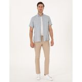 Pierre Cardin Erkek Bej Slim Fit Kanvas Pantolon 50308068-VR011 - 38