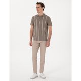 Pierre Cardin Erkek Bej Slim Fit Kanvas Pantolon 50308077-VR011 - 32