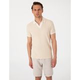 Pierre Cardin Erkek Bej Slim Fit Örme Dokulu Polo Yaka Tişört 50310162-VR011 - XL
