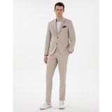 Pierre Cardin Erkek Bej Slim Fit Spor Takım Elbise 50306753-VR012 - 48 - 6 Drop