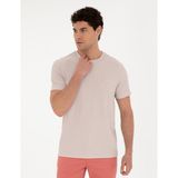 Pierre Cardin Erkek Bej Slim Fit Tişört 50288914-VR011 - XXXL