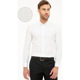 Pierre Cardin Erkek Bej Slim Fit Uzun Kollu Gömlek 50219466-VR011 - 2XL