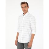 Pierre Cardin Erkek Bej Slim Fit Uzun Kollu Gömlek 50296902-VR011