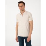 Pierre Cardin Erkek Bej Tişört 50303869-VR011