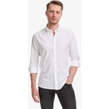 Pierre Cardin Erkek Beyaz %100 Pamuk Keten Görünümlü Slim Fit Uzun Kollu Gömlek 50325355-VR013