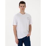Pierre Cardin Erkek Beyaz Comfort Fit Bisiklet Yaka Tişört 50310076-VR013 - XL