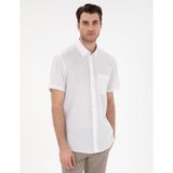 Pierre Cardin Erkek Beyaz Gömlek Kısa Kollu 50303418-VR013