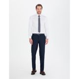 Pierre Cardin Erkek Beyaz Parlak Saten Slim Fit Uzun Kollu Basic Gömlek 50268201-VR013 - 3XL