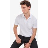 Pierre Cardin Erkek Beyaz Regular Fit %100 Pamuk Kıvrılmaz Polo Yaka Basic Tişört 50325290-VR013
