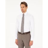 Pierre Cardin Erkek Beyaz Regular Fit Uzun Kollu Gömlek 50292309-VR013 - S