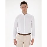 Pierre Cardin Erkek Beyaz Regular Fit Uzun Kollu Gömlek 50304764-VR013